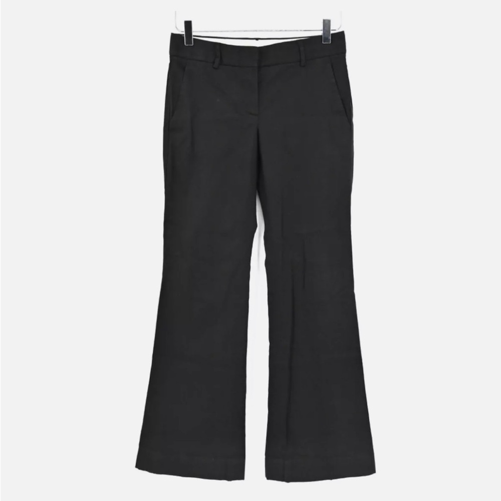 VINTAGE Y2K THEORY LOW RISE FLARE CROPPED PANTS.